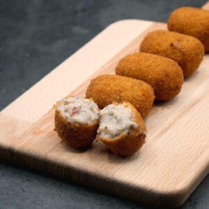 Croqueta y Presumida de cecina de vaca