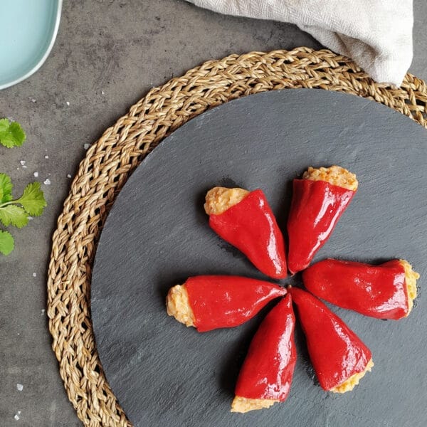 Pimientos rellenos de txangurro de Gesalaga