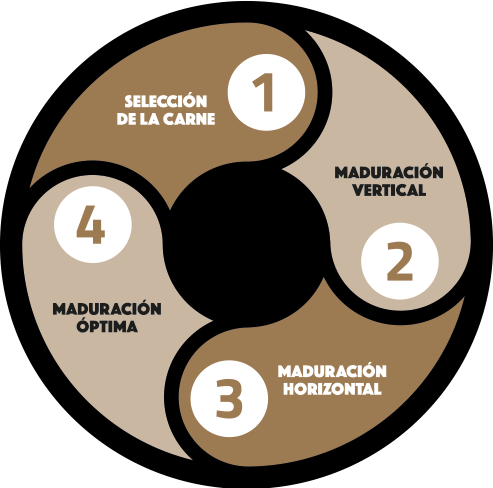 Pasos a seguir en la maduración de la carne